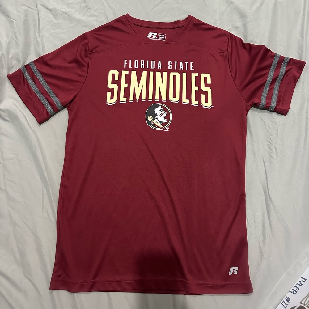 FSU dry fit shirt. Never worn and is a size medium!
